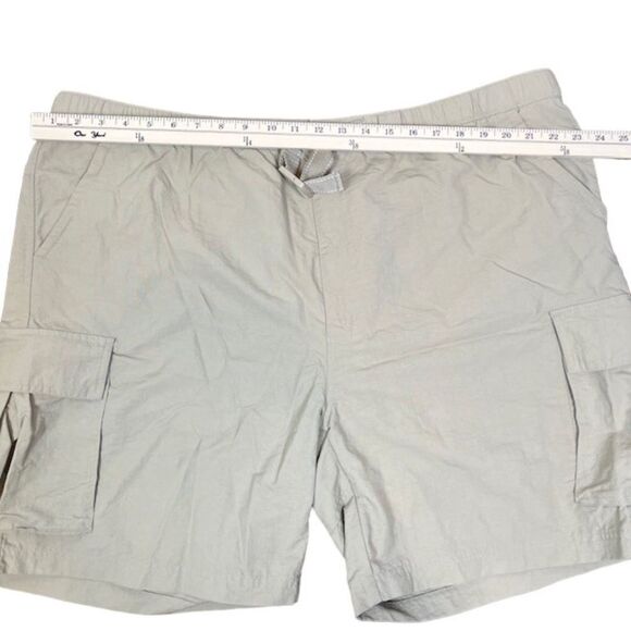 Lands' End Men's Nylon River Shorts with Liner Cargo Beige Tan Khaki Size XXL - Picture 4 of 12